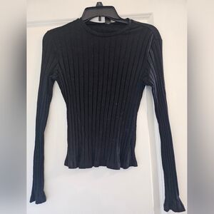 Black Knit Top